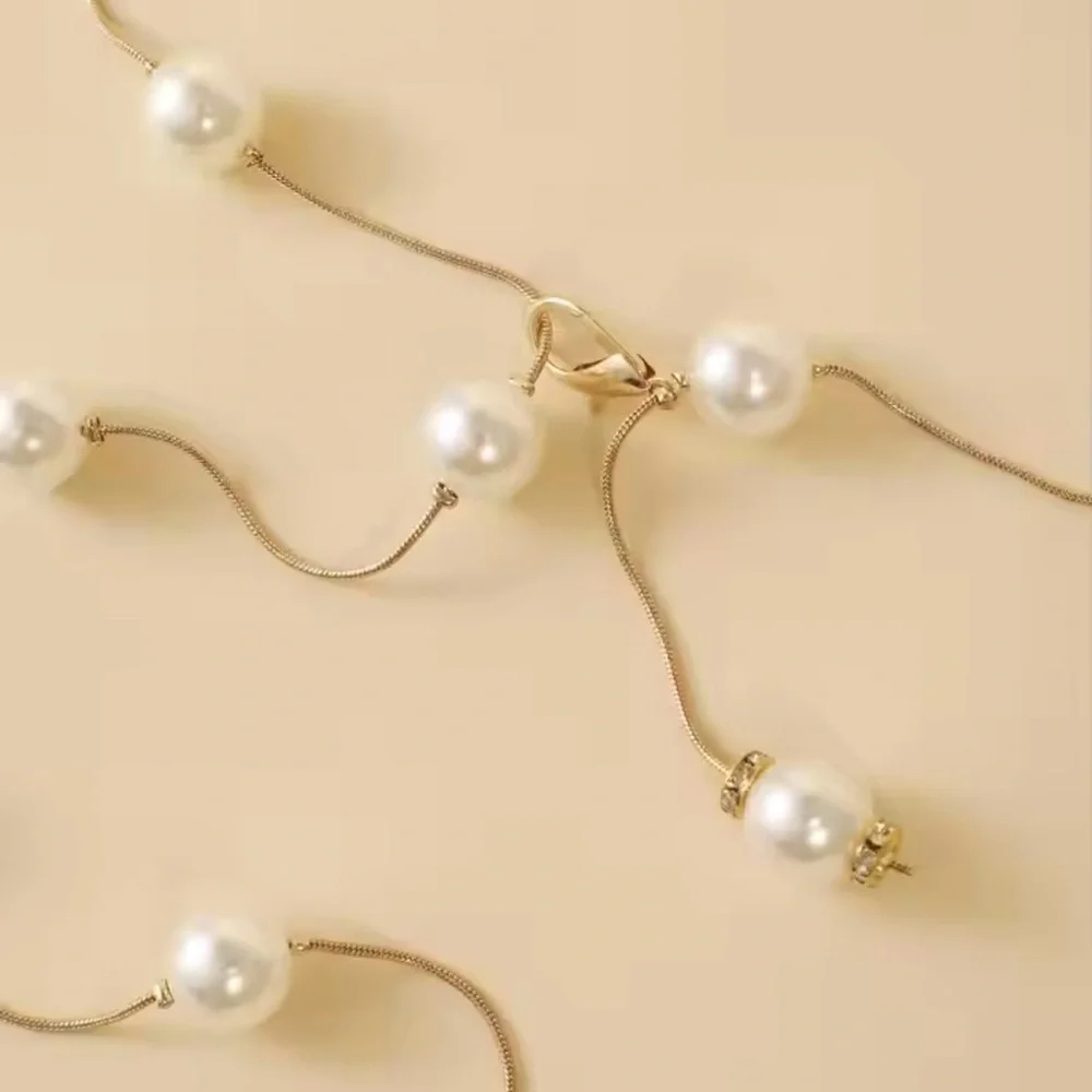 Pearl Decor Chain Belt